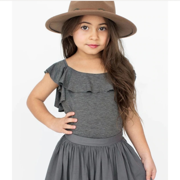 Tie Back Heather Gray Knit Tank - Picture 2 of 4